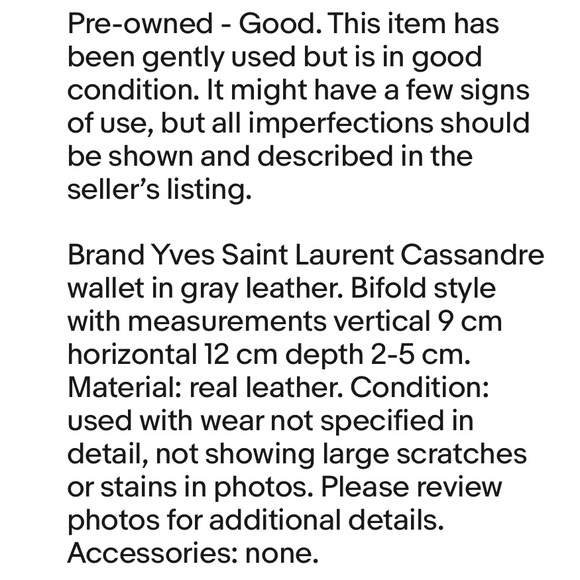 Saint Laurent Black Leather Wallet with Gold Accents - Picture 11 of 11